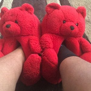 Teddy bear house slipper